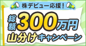 株デビュー応援!総額300万円山分けキャンペーン