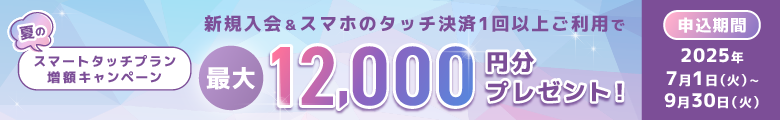 スマートタッチプラン 増額キャンペーン