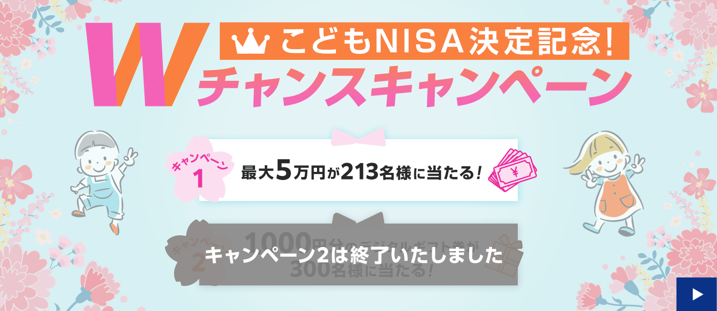 ���Ƃ�NISA����L�O�IW�`�����X�L�����y�[��