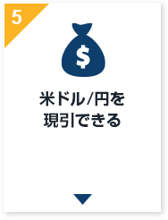米ドル/円を現引できる