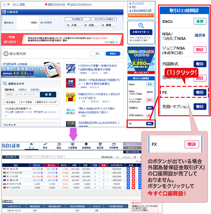 FX（外国為替保証金取引）｜SBI証券