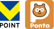 Tポイント、Vポイント、Pontaポイントのロゴ