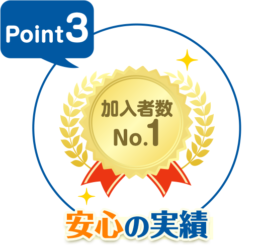 Point3 安心の実績