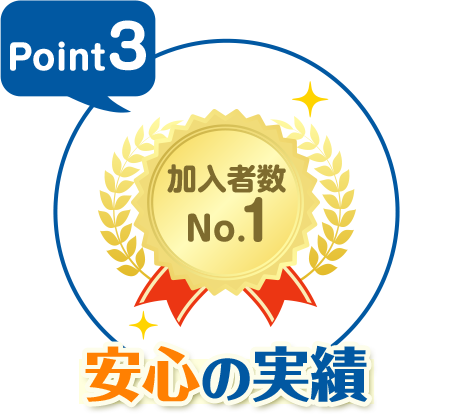 Point3 安心の実績