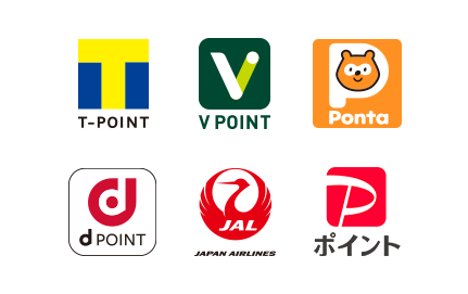 T-POINT Ponta dPOINT JAL paypay