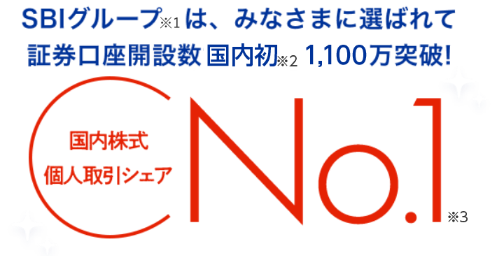 国内株式個人取引シェアNo.1