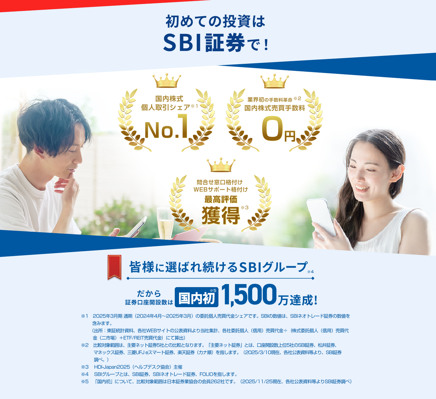 SBIグループ証券口座開設数1,400万突破！