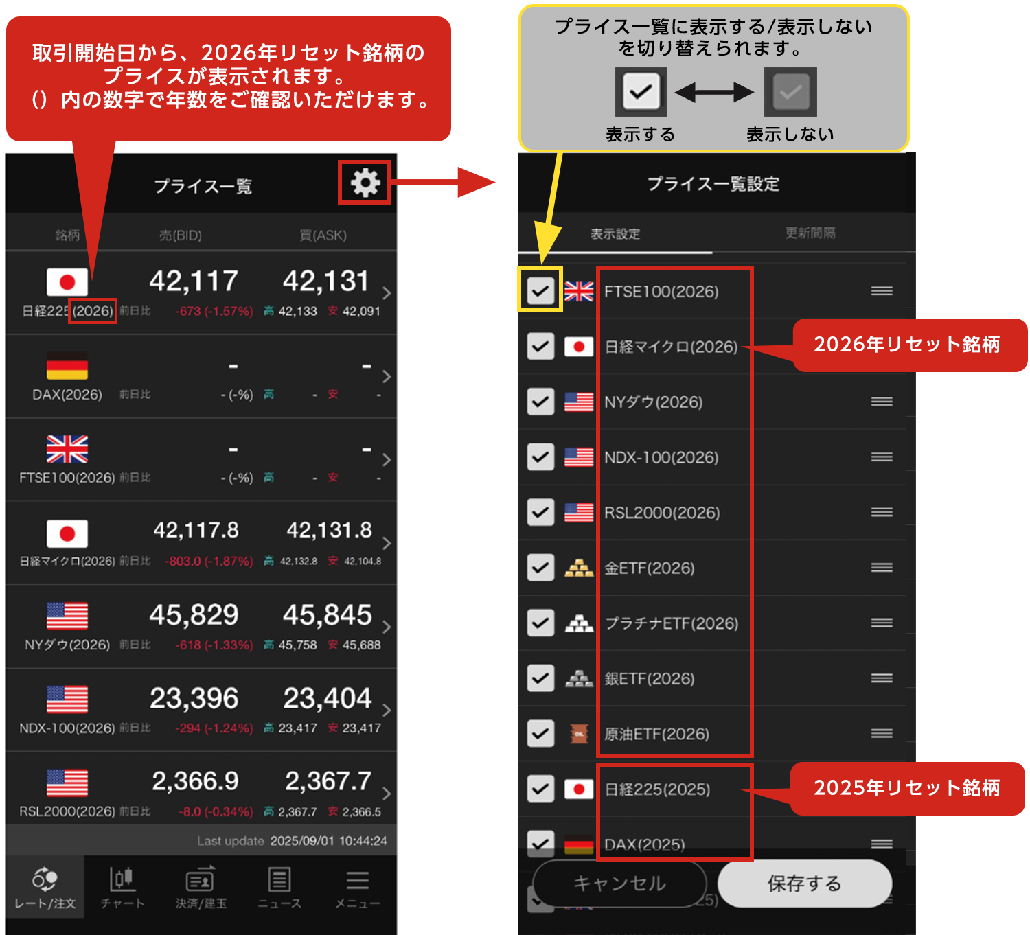 重要】取引所CFD（くりっく株365）2026年リセット銘柄取引開始日のお知らせ｜SBI証券