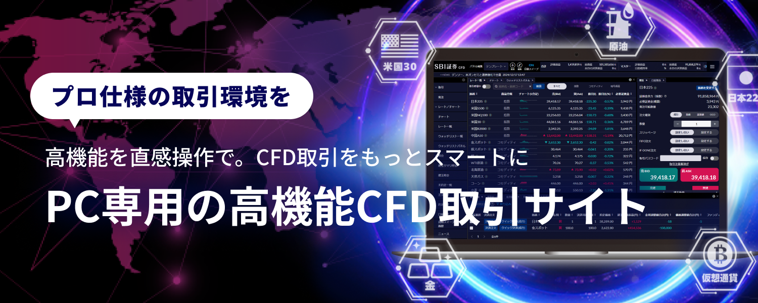 店頭CFD - SBI CFD PC取引サイト｜SBI証券