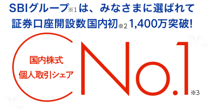 国内株式個人取引シェアNo.1