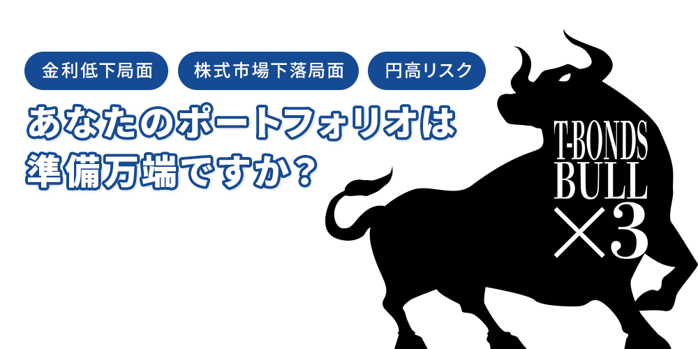 <金利低下局面><株式市場下落局面><円高リスク>あなたのポートフォリオは準備万端ですか?
