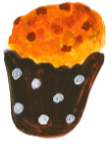 マフィンのイラスト