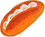 クリームパンのイラスト