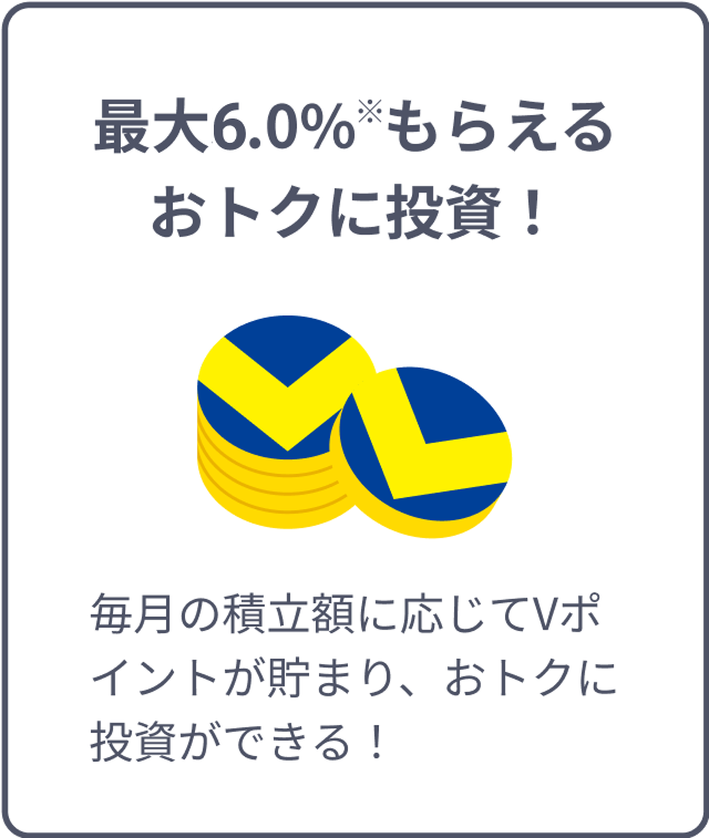 最大4.0%もらえるおトクに投資！