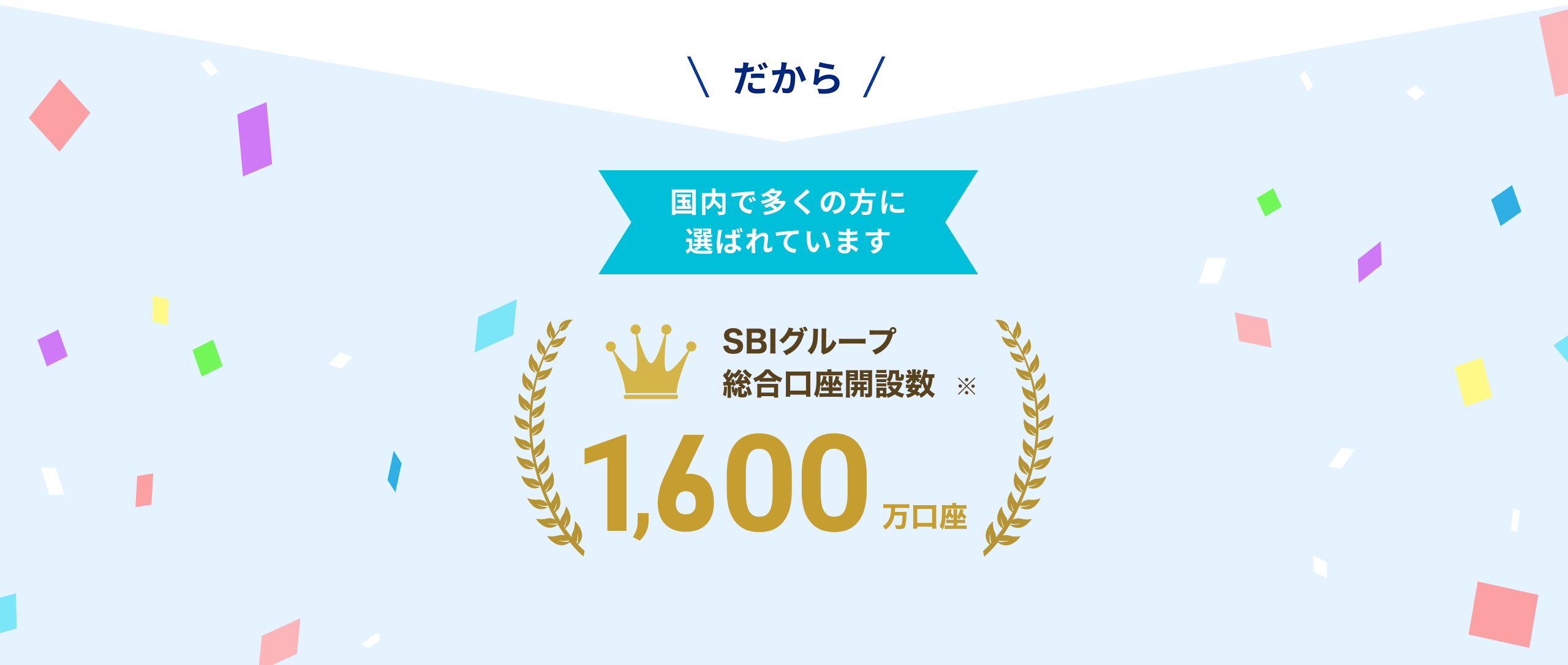 国内口座開設数No1