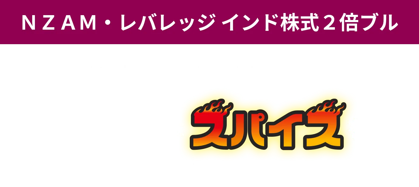 NZAM・レバレッジ インド株式２倍ブル インド株式×レバレッジ2倍で あなたの投資にスパイスをプラス！